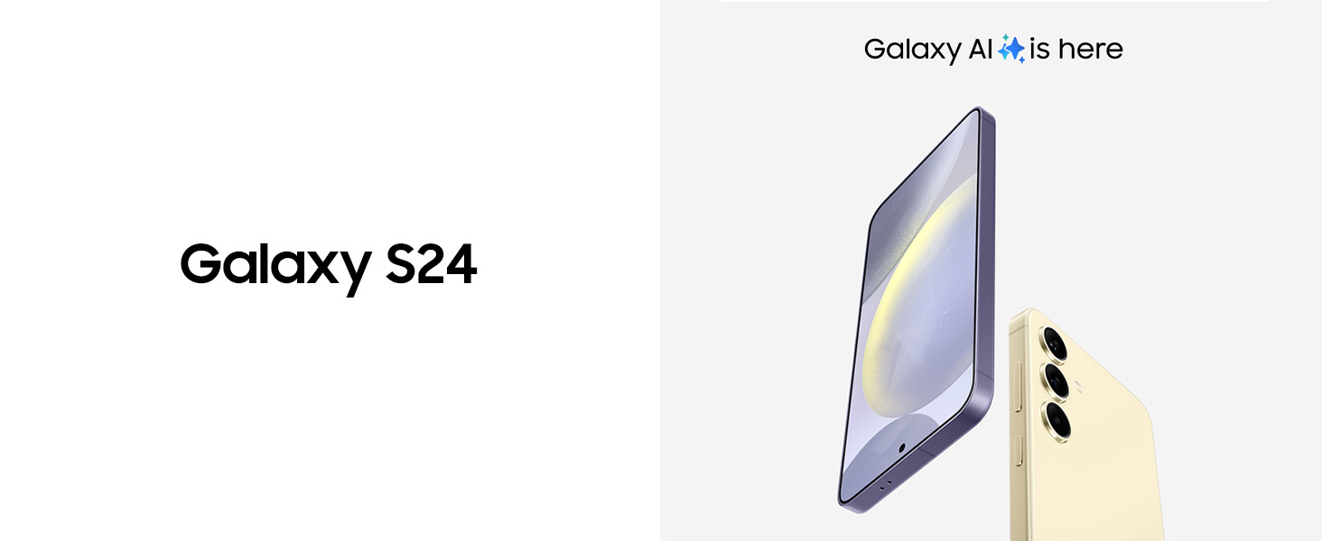Samsung Galaxy S24 5G AI Smartphone (Amber Yellow, 8GB, 256GB Storage)
